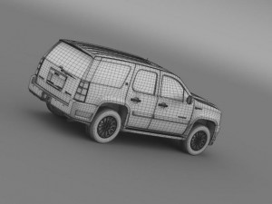 gmc yukon hybrid 2013 Modelo 3D