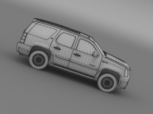 gmc yukon hybrid 2013 Modelo 3D