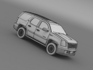 gmc yukon hybrid 2013 Modelo 3D