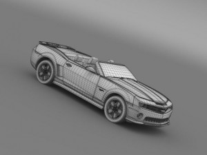 chevrolet camaro 2013 hotwheels se convertible Model 3D
