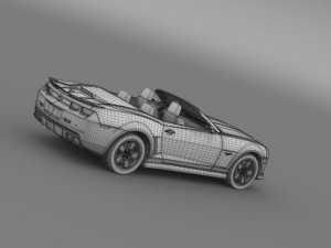 chevrolet camaro 2013 hotwheels se convertible Model 3D