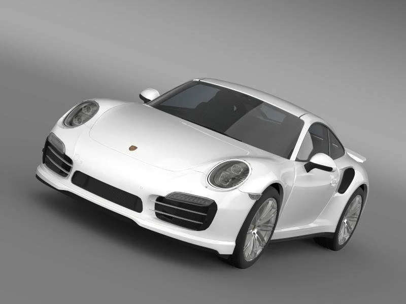 porsche 911 turbo 2013 3D Model .c4d .max .obj .3ds .fbx .stl .blend 