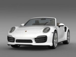 porsche 911 turbo cabrio 2014 3D-Modell