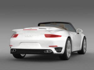 porsche 911 turbo cabrio 2014 3D-Modell