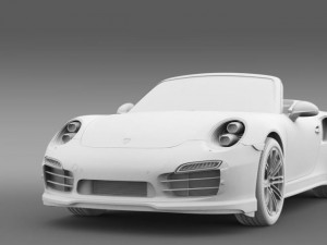 porsche 911 turbo cabrio 2014 3D-Modell