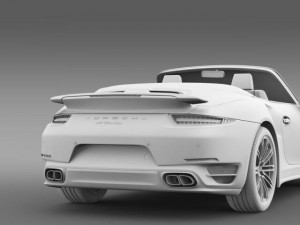 porsche 911 turbo cabrio 2014 3D-Modell