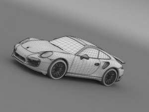 porsche 911 turbo s 2013 3D Модель