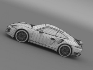 porsche 911 turbo s 2013 3D Модель