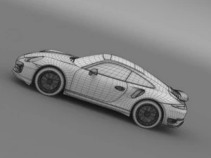 porsche 911 turbo s 2013 3D Model