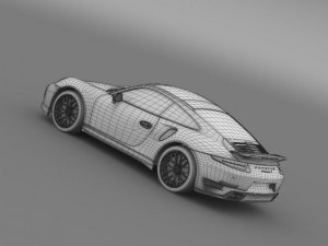 porsche 911 turbo s 2013 3D Модель