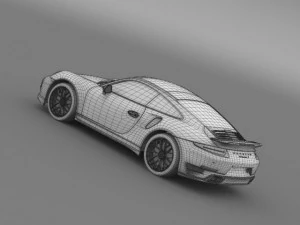 porsche 911 turbo s 2013 3D Model