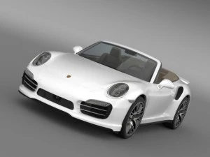 porsche 911 turbo s cabrio 2014 3D Model