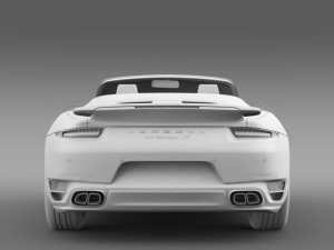 porsche 911 turbo s cabrio 2014 Modelo 3D
