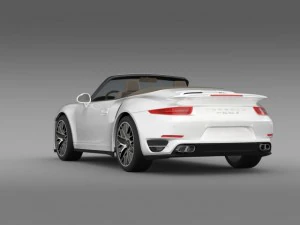 porsche 911 turbo s cabrio 2014 3D Model