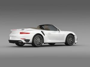 porsche 911 turbo s cabrio 2014 3D Model
