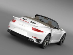 porsche 911 turbo s cabrio 2014 3D Model