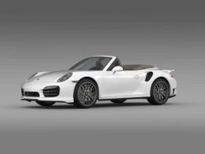 porsche 911 turbo s cabrio 2014 3D Model