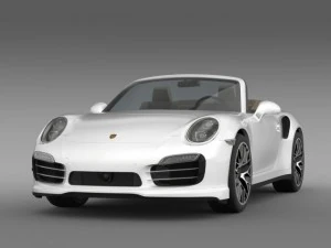 porsche 911 turbo s cabrio 2014 3D Model