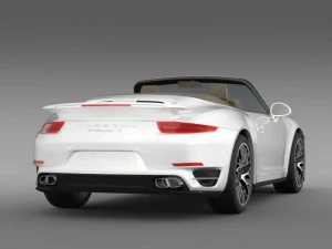 porsche 911 turbo s cabrio 2014 3D Model