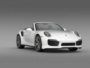 porsche 911 turbo s cabrio 2014 3D Model