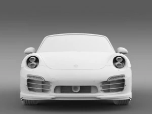 porsche 911 turbo s cabrio 2014 3D Model
