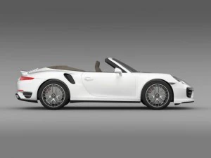 porsche 911 turbo s cabrio 2014 3D Model