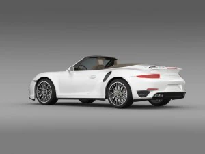 porsche 911 turbo s cabrio 2014 3D Model
