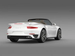 porsche 911 turbo s cabrio 2014 3D Model