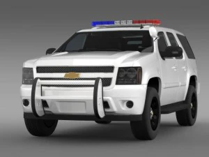 chevrolet tahoe police 3D Model
