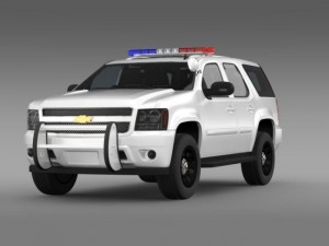 chevrolet tahoe police Model 3D