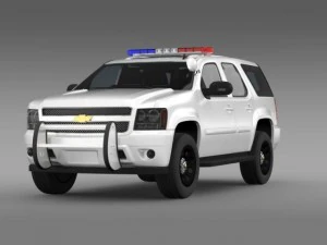 chevrolet tahoe police 3D Model
