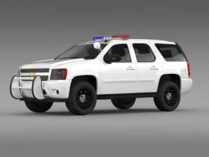 chevrolet tahoe police 3D Model