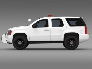 chevrolet tahoe police Model 3D