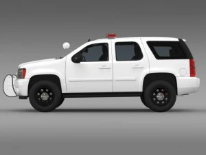 chevrolet tahoe police 3D Model