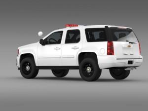 chevrolet tahoe police Model 3D