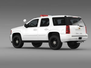 chevrolet tahoe police 3D Model