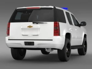 chevrolet tahoe police 3D Model