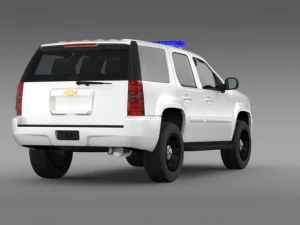 chevrolet tahoe police 3D Model