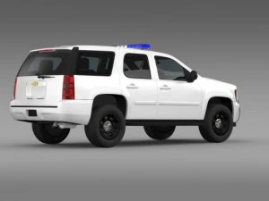 chevrolet tahoe police 3D Model