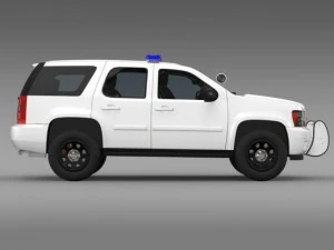 chevrolet tahoe police 3D Model