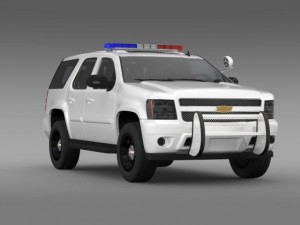 chevrolet tahoe police Model 3D