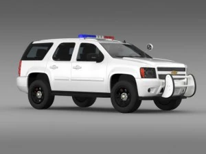 chevrolet tahoe police 3D Model