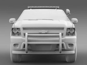 chevrolet tahoe police 3D Model