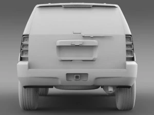 chevrolet tahoe police 3D Model