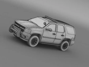 chevrolet tahoe police 3D Model