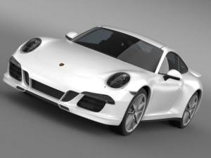 porsche 911 carerra 4s facebook 5m1 3D Model