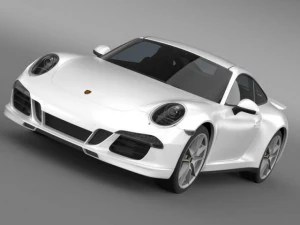 porsche 911 carrera 4s facebook 5m1 Modelo 3D