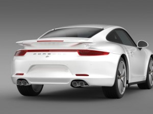 porsche 911 carerra 4s facebook 5m1 3D Model
