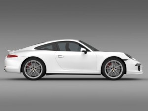 porsche 911 carerra 4s facebook 5m1 3D Model