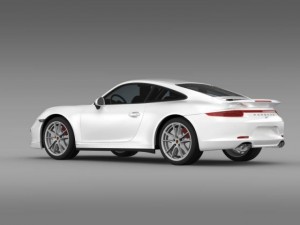 porsche 911 carerra 4s facebook 5m1 3D Model